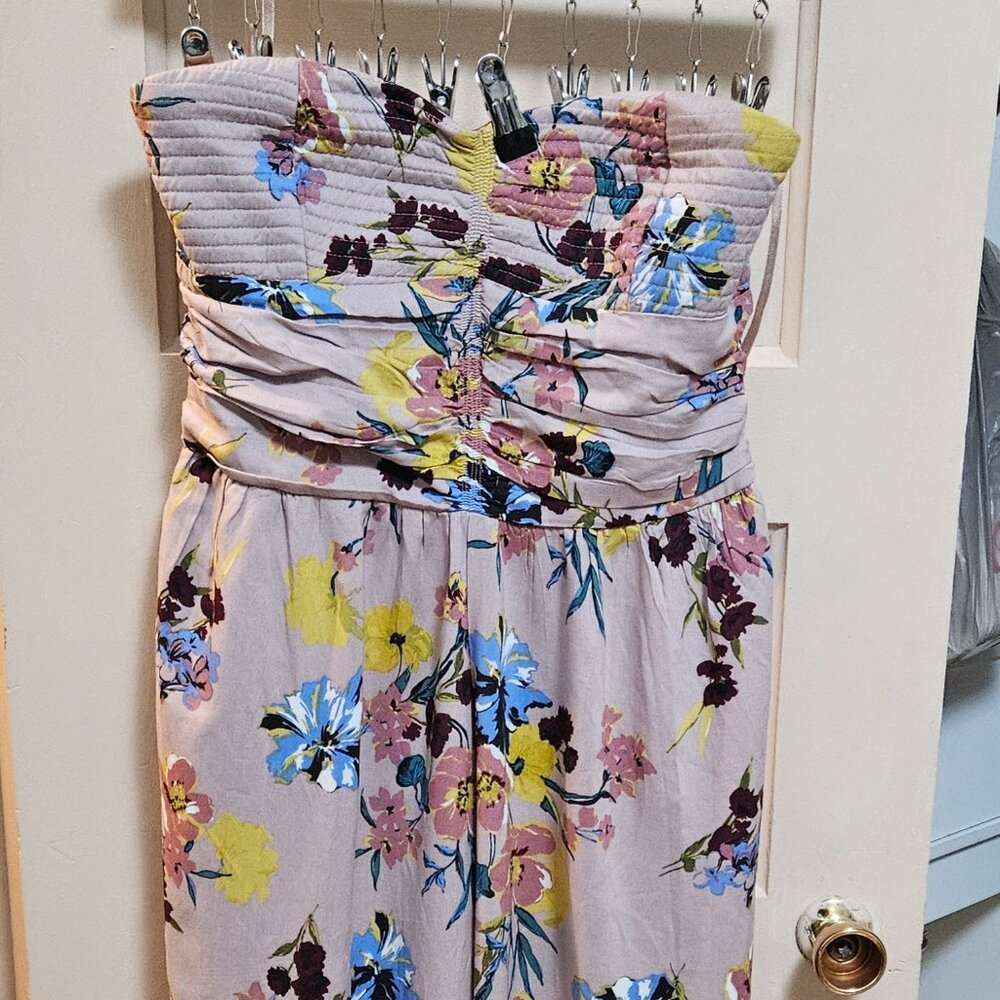 Pink floral Romper